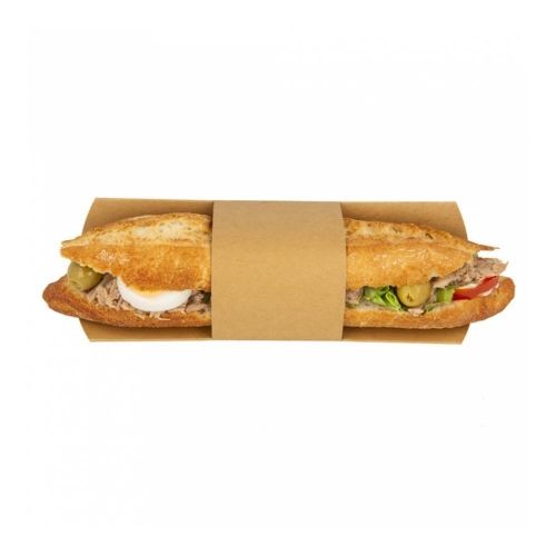 Упаковка с кольцом для сэндвича/ролла/багета, 100 шт/уп