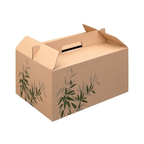 Коробка Feel Green для еды на вынос, 24,5*13,5*12 см