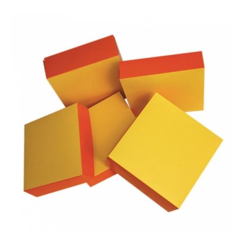 Коробка для кондитерских изделий 16*16*8 см, оранжевый-жёлтый