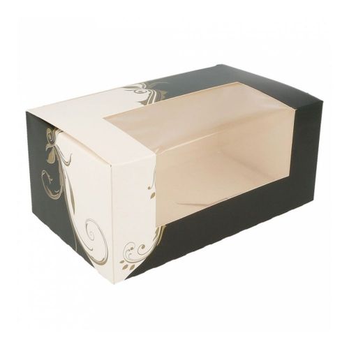 Коробка для торта с окном 18*11*8 см, белая