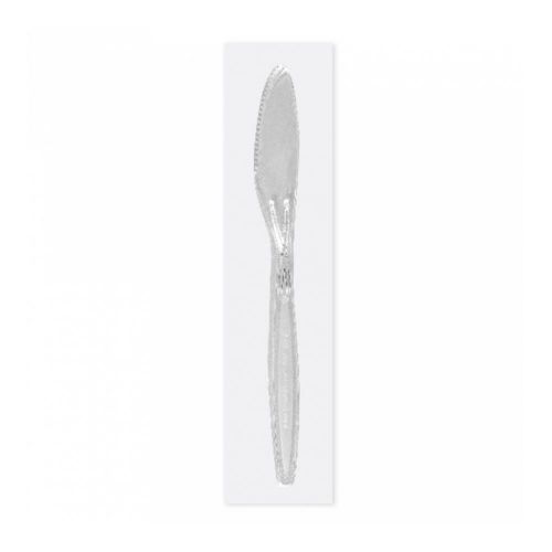 Нож в индивидуальной упаковке, 17,5 см, прозрачный