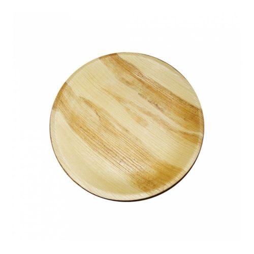 Тарелка круглая из пальмовых листьев 18*2 см, 25 шт