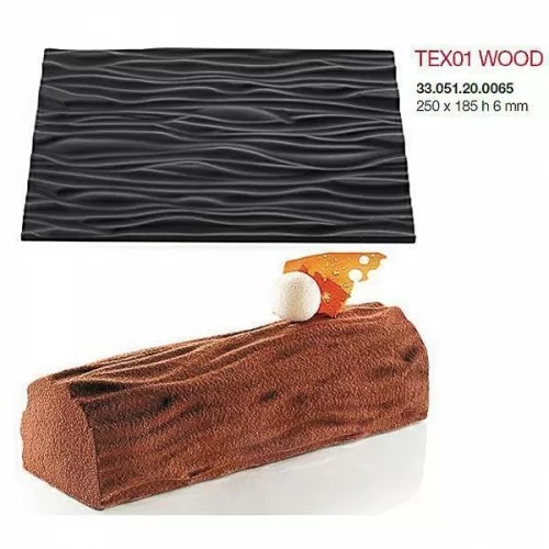 Коврик кондитерский для создания тексуры Silikomart TEX01 WOOD, силикон, 25*18,5 см