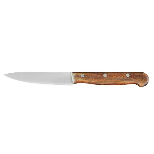 Нож для чистки овощей и фруктов 10 см, деревянная ручка, P.L. Proff Cuisine