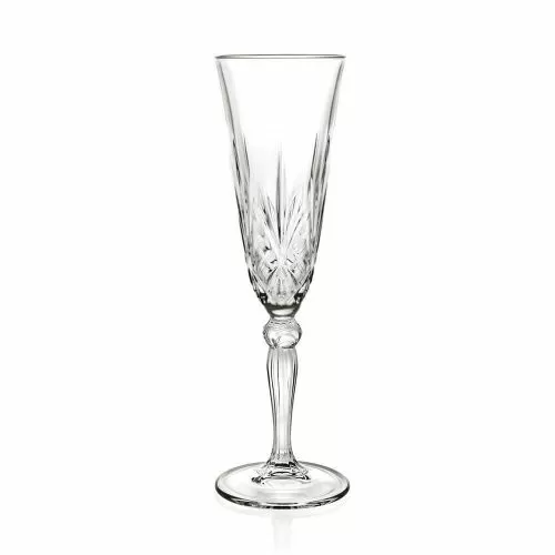 Бокал флюте для шампанского RCR Style Melodia 160 мл, хрустальное стекло, Италия