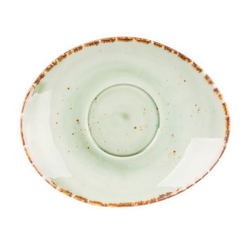 Блюдце Organica Green 18,5*15 см к бульонной чашке арт.81223075