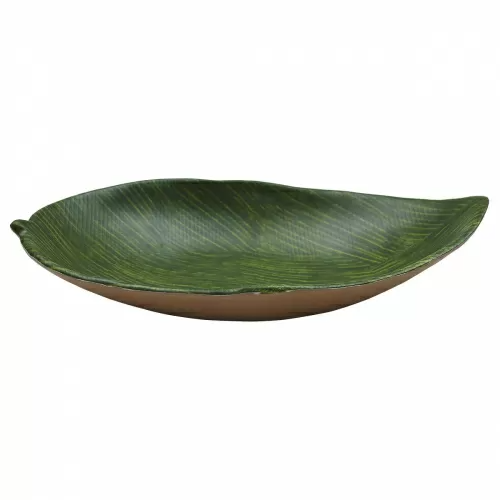 Блюдо поднос меламиновый 37.8*22.9*7см P.L. Green Banana Leaf