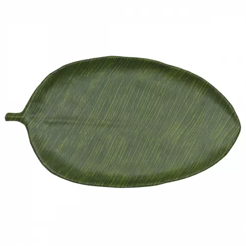 Блюдо поднос меламиновый 46*25.4*2.8см P.L. Green Banana Leaf
