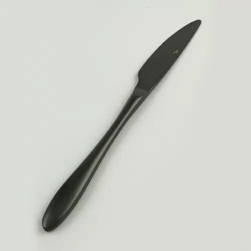 Нож столовый ,покрытие PVD,черный матовый цвет,серия 