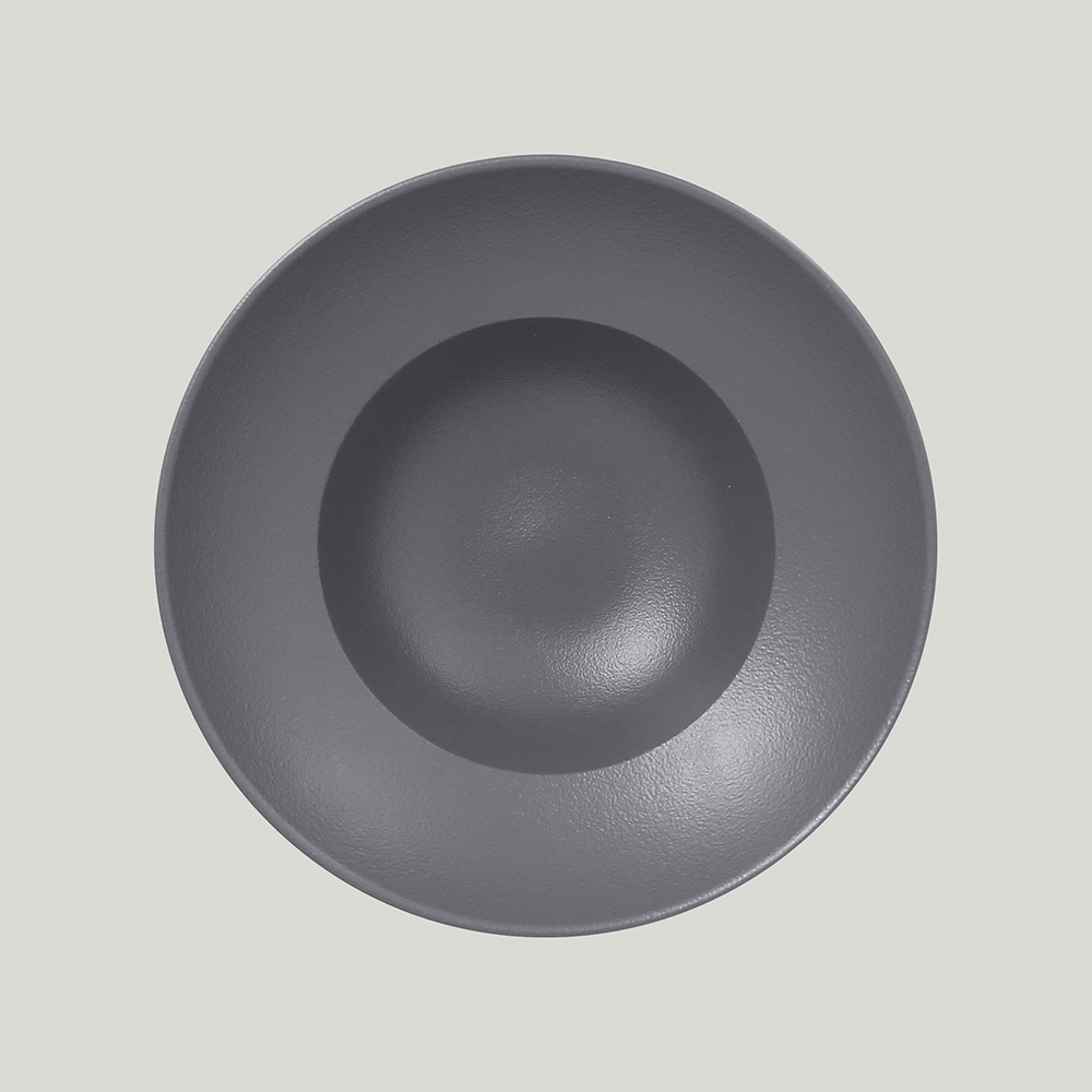Тарелка круглая,глубокая d=23 см., (серый цвет)