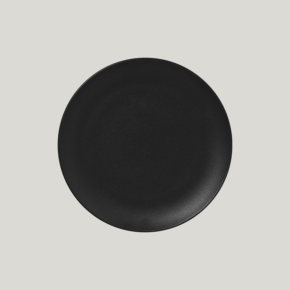 Тарелка круглая  21 см (черный цвет)